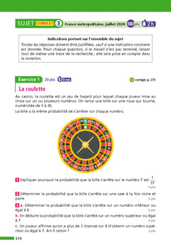 Annales Brevet 2026 Maths - Corrigé