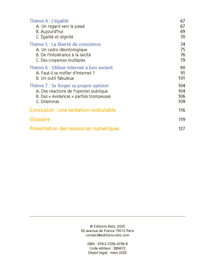 Enseignement moral et civique cycle 3 Programme 2024 + téléchargement