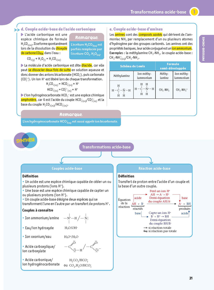 Mon année de Tle Spécialités Scientifiques Physique-Chimie SVT Maths