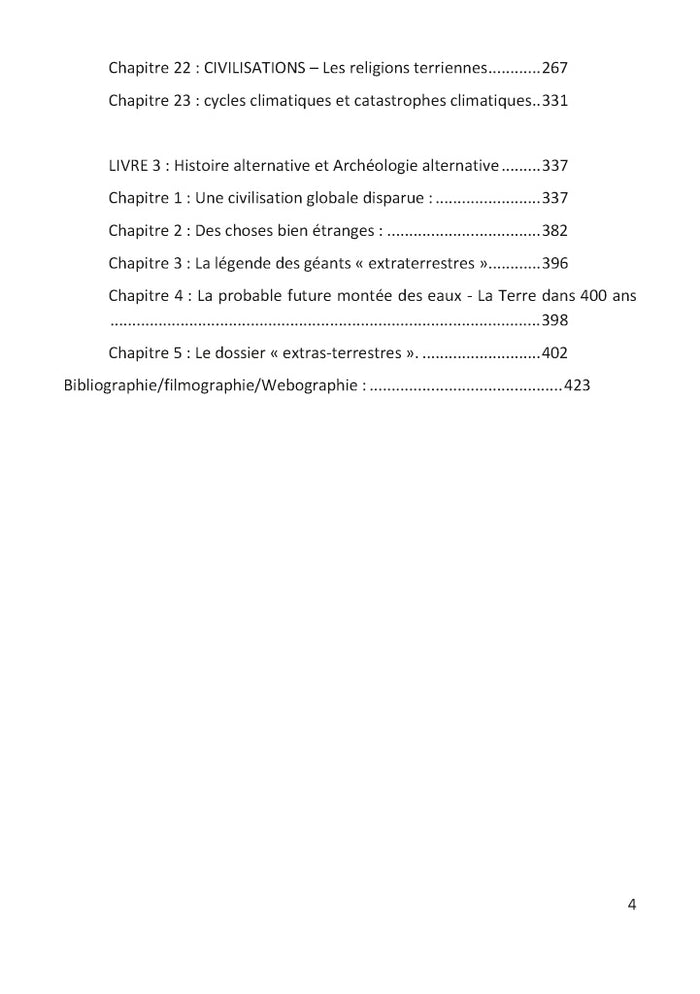 Histoire officielle et histoire alternative de la planète terre
