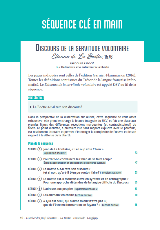 L'atelier des profs de lettres