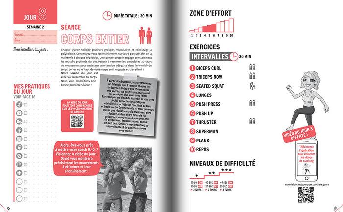 Cahier d'exercices pour muscler son corps et son cerveau