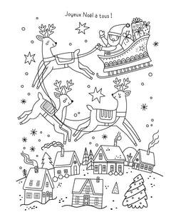 Un noël magique - mes planches d'artiste à colorier