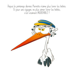 La cigogne qui n'aimait pas les bébés