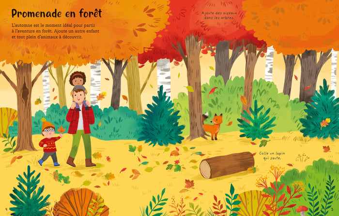 L'automne - Premiers autocollants - Dès 3 ans