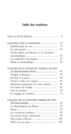 Les Mythes fondateurs de la Franc-Maçonnerie