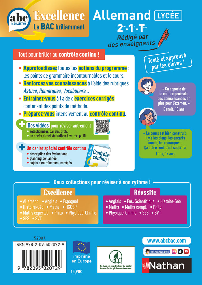 ABC BAC Excellence Allemand