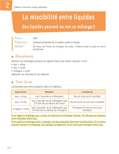 50 expériences en sciences faciles à réaliser CM