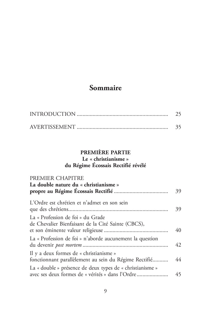 Le christianisme transcendant du Rite Écossais Rectifié