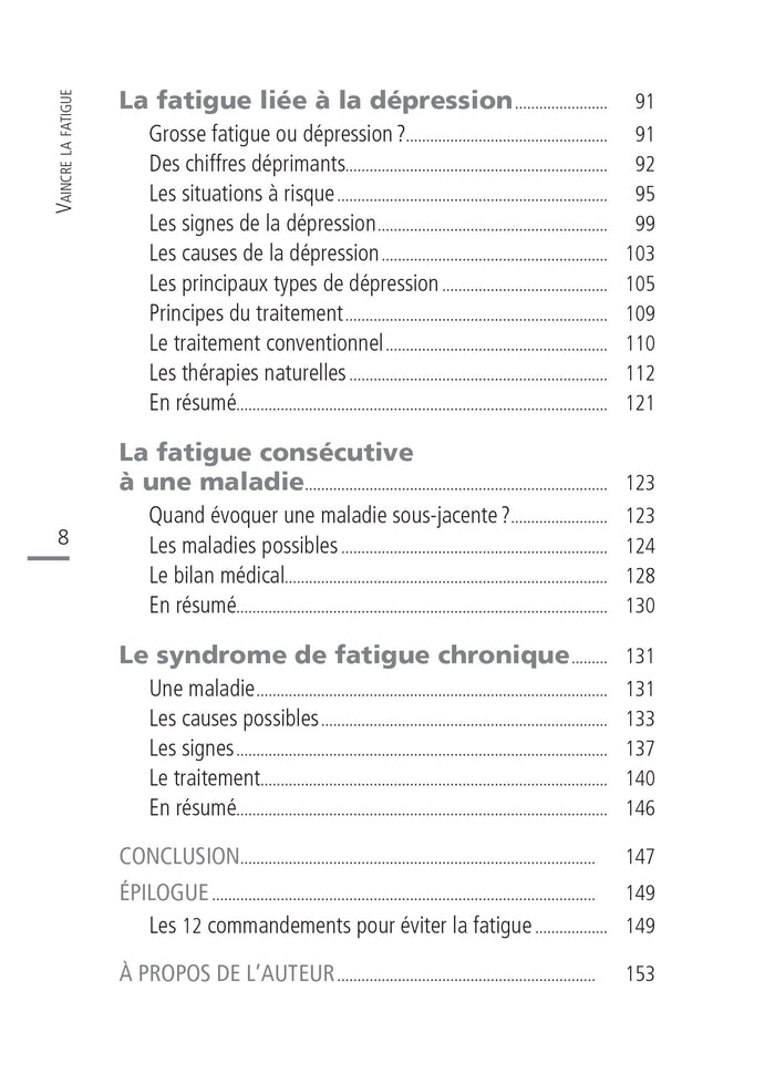 Vaincre la fatigue