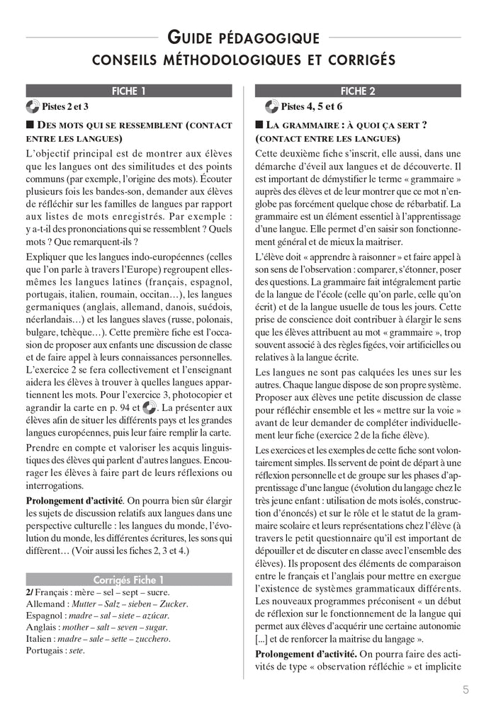 Anglais Cycle 3 Niveau 1