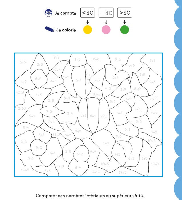 Additions magiques CP - Coloriages malins