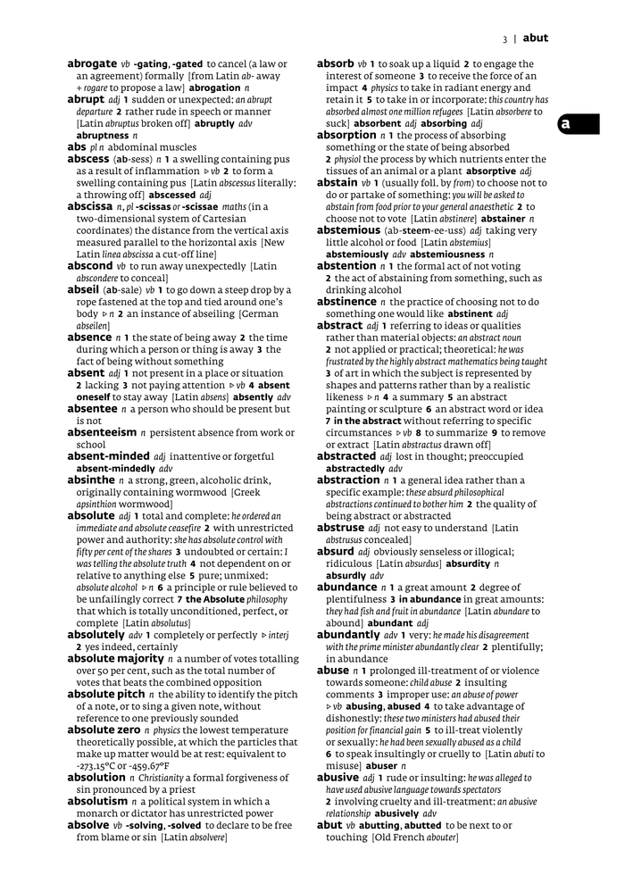 Dictionnaire anglais unilingue - format poche