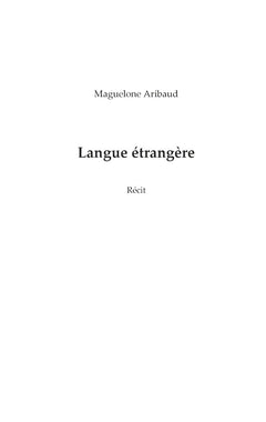 Langue étrangère