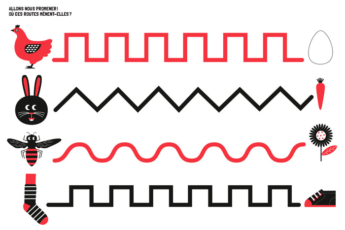 Je découvre le monde en noir, blanc et rouge