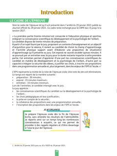 Réussir mon CRPE EPS et Projection dans le métier Admission Concours M2 Oral 2026-2027