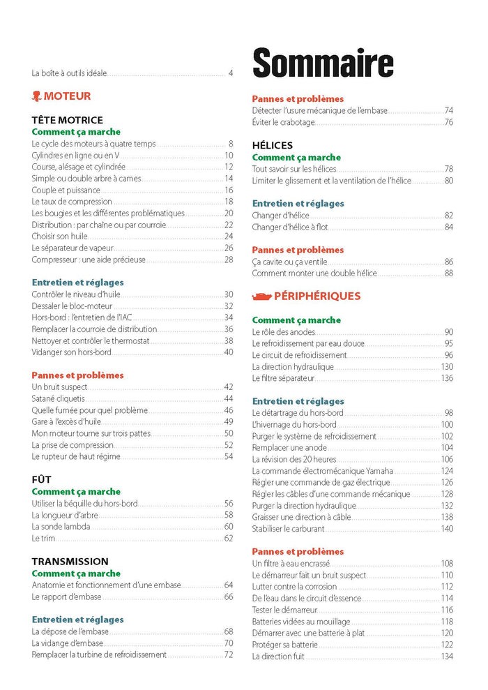 Entretenir et réparer son hors-bord