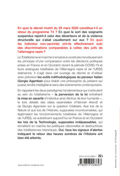 Le totalitarisme en marche - De la perversion de la loi à l'homo sacer