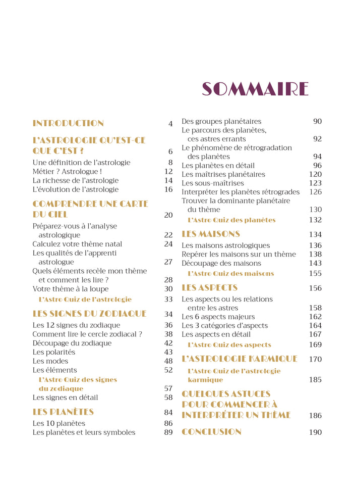 Je m'initie à l'astrologie