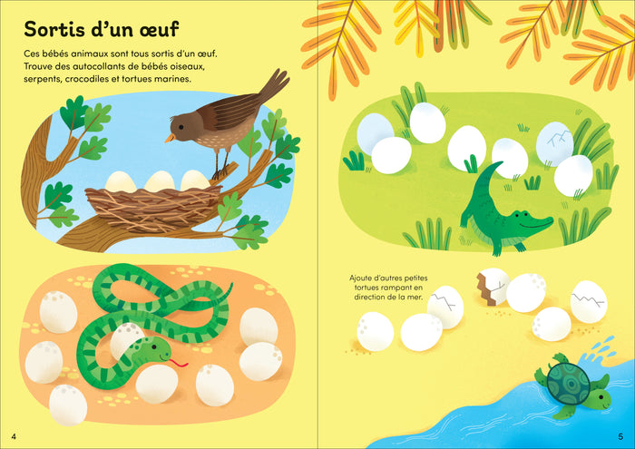 Les bébés animaux - Mes petits autocollants