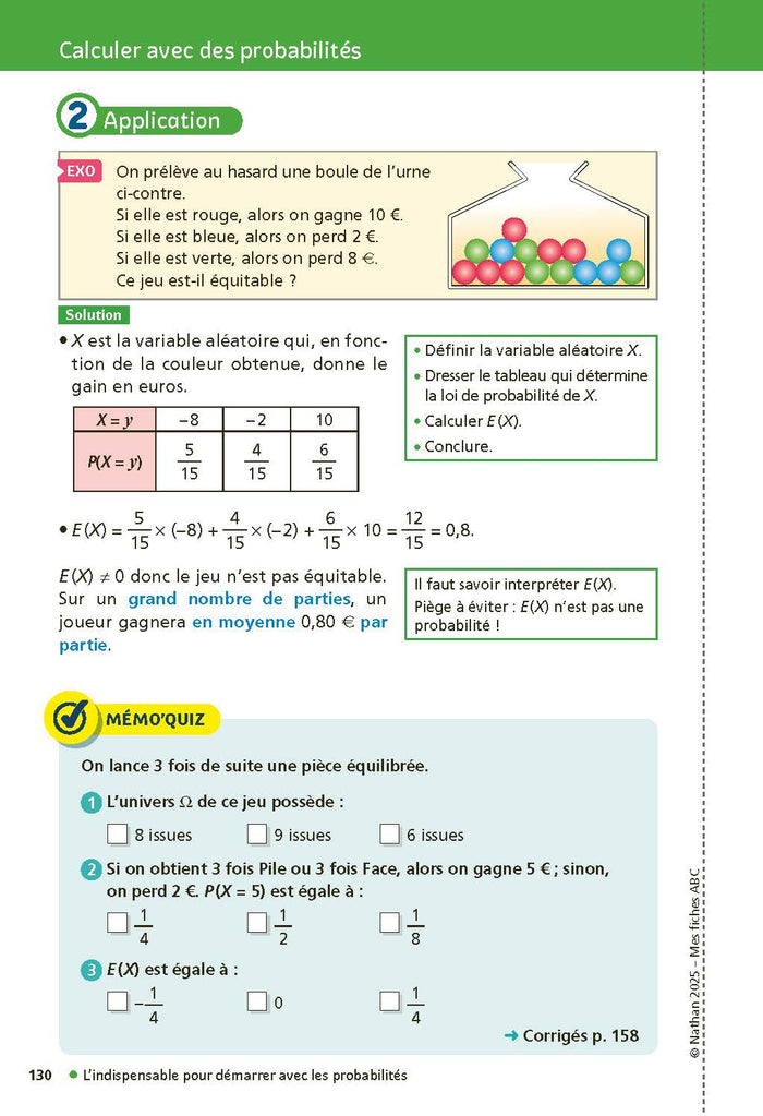 Mes fiches pour le BAC Mathématiques Terminale