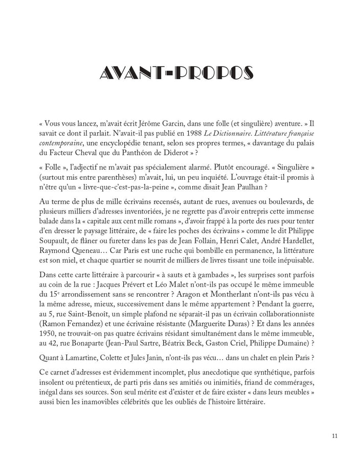 Le grand carnet d'adresses de la littérature à Paris