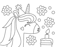 Mes jolies peintures magiques - Anniversaire de Jolie Licorne