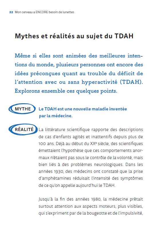 Mon cerveau a encore besoin de lunettes - Le TDAH chez les adolescents et les adultes