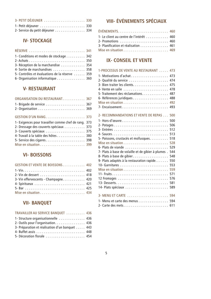 La restauration et l'hôtellerie de référence