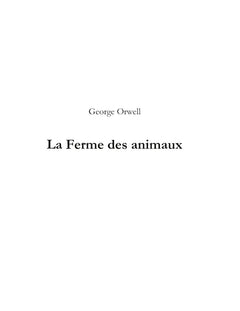 La Ferme des animaux