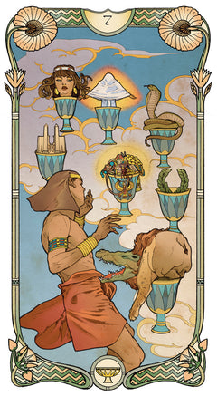 Coffret Tarot Égyptien Art nouveau