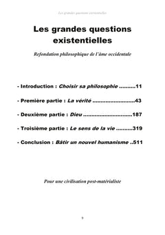 Les grandes questions existentielles