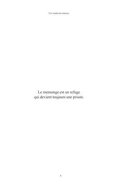 J'ai vendu ma tristesse