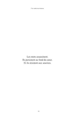 J'ai vendu ma tristesse