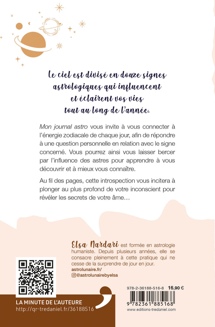 Mon journal astro - écrivez les secrets de votre âme sous l'influence des astres