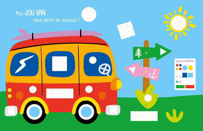 Mon cahier de gommettes - Vacances