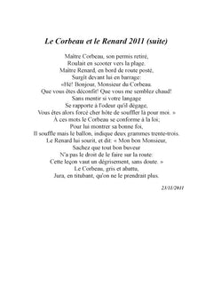 Comment vous dire...