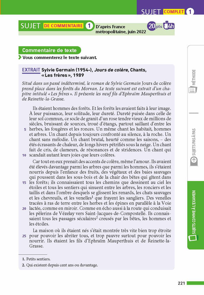 Annales Bac Français 2025