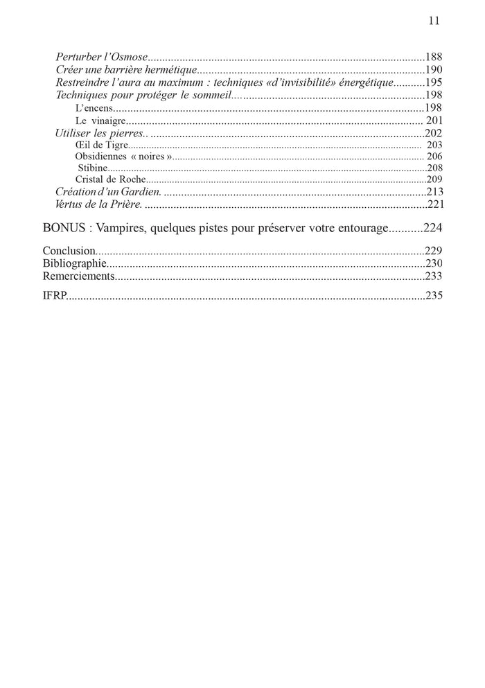 Vampirisme énergétique - Identification et protection