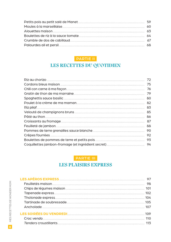Mes recettes de Wonder Mom