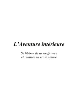 L'aventure intérieure