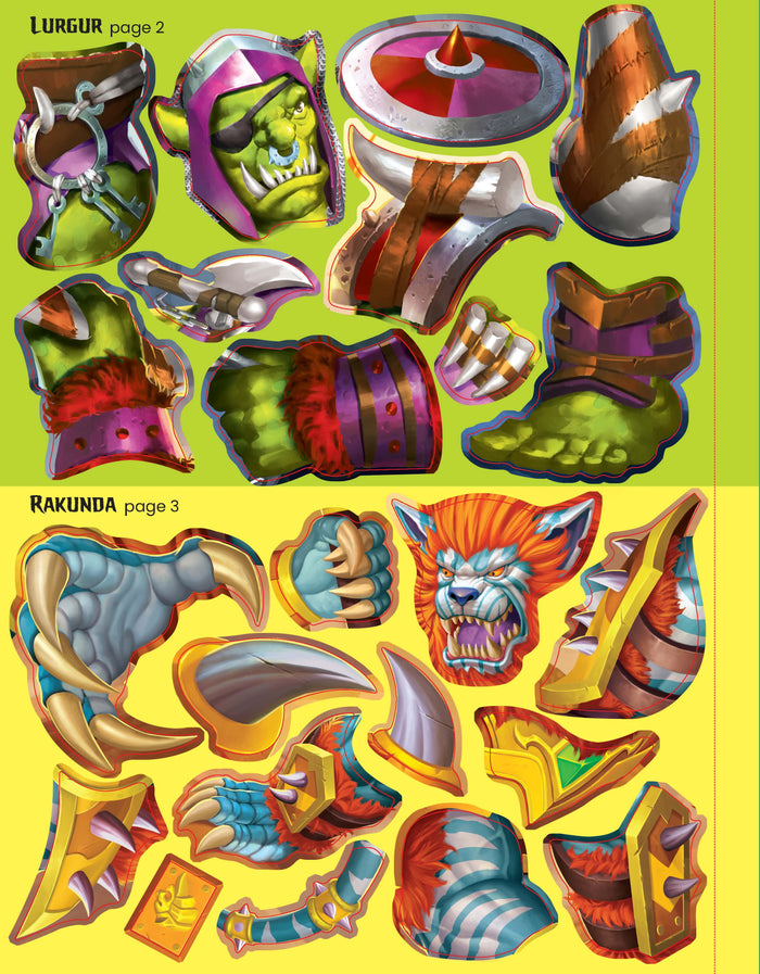 Construis tes monstres et animaux mythiques avec des autocollants