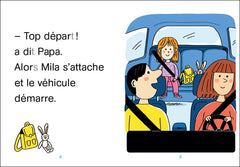 Mila en voiture
