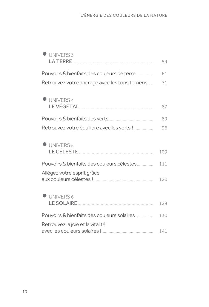 L'énergie des couleurs de la nature - Je me reconnecte à leurs forces merveilleuses