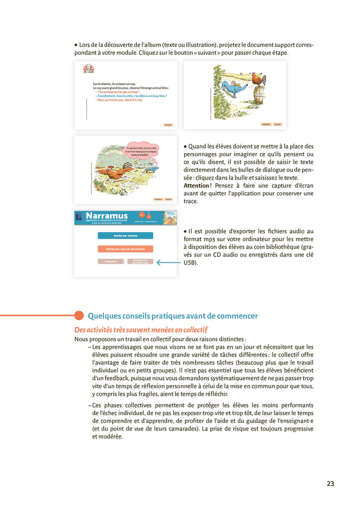 Narramus - Apprendre à comprendre et à raconter : Le jour où Loup Gris est devenu bleu GS-CP + ressources numériques
