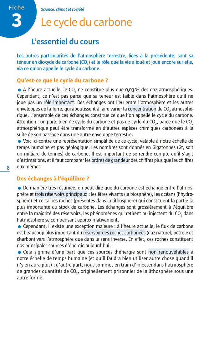 Repères clés bac Enseignement scientifique