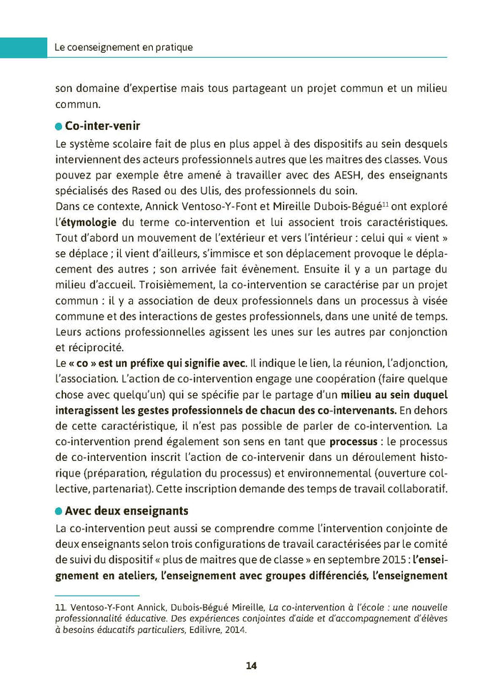 Le coenseignement en pratique