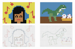 Mes grands coloriages - Pixels 2