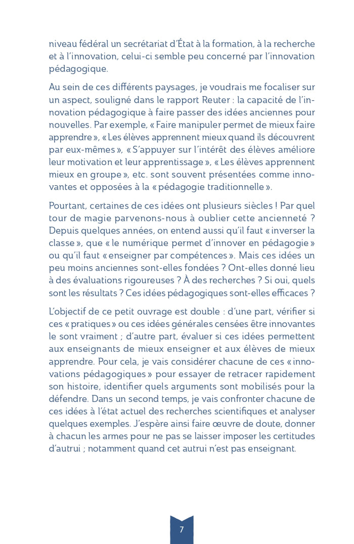 L'innovation pédagogique