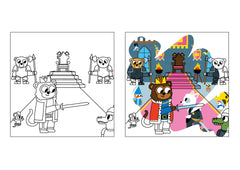 Pinceau magique - Dragons et chevaliers